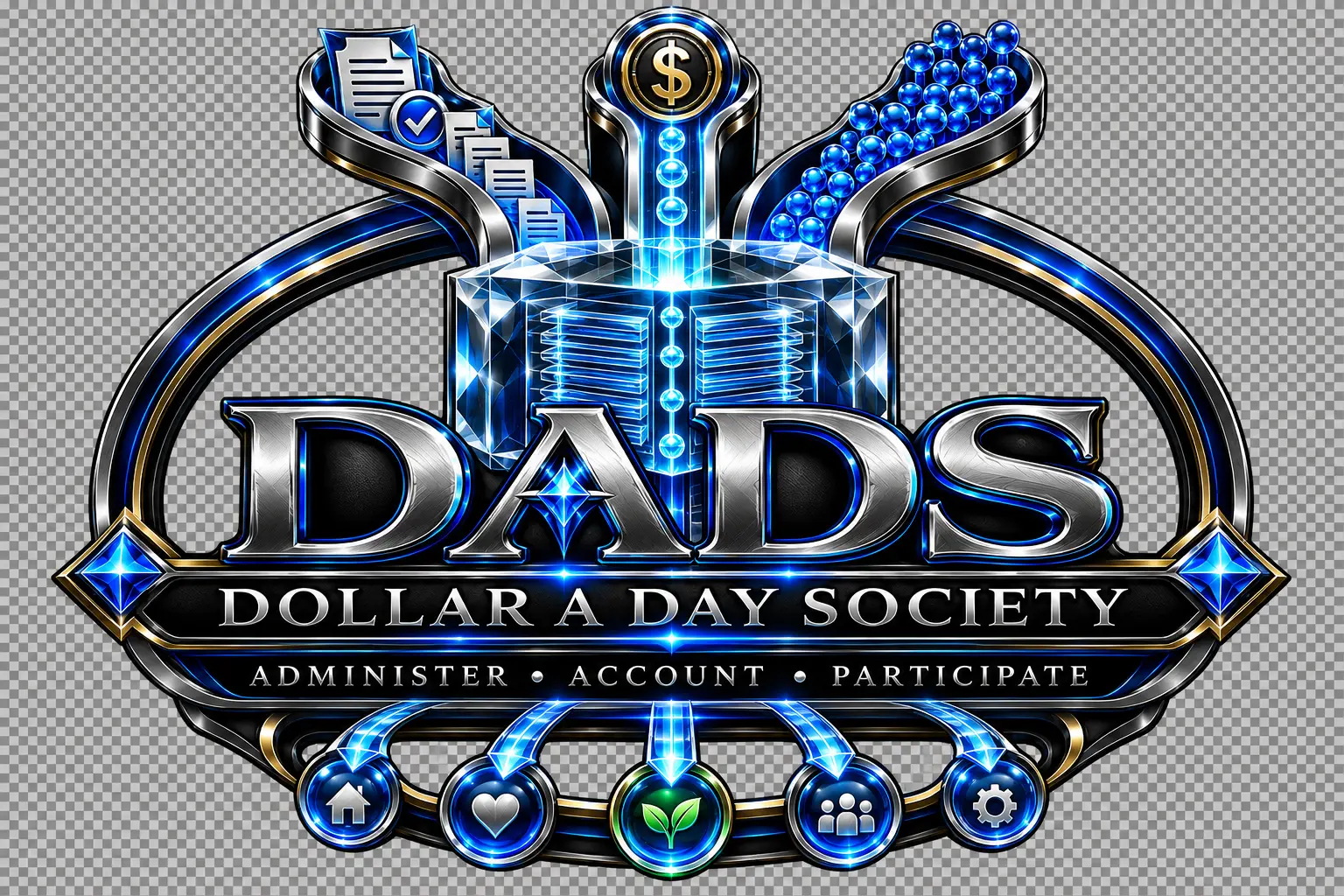 DADS — Dollar a Day Society emblem